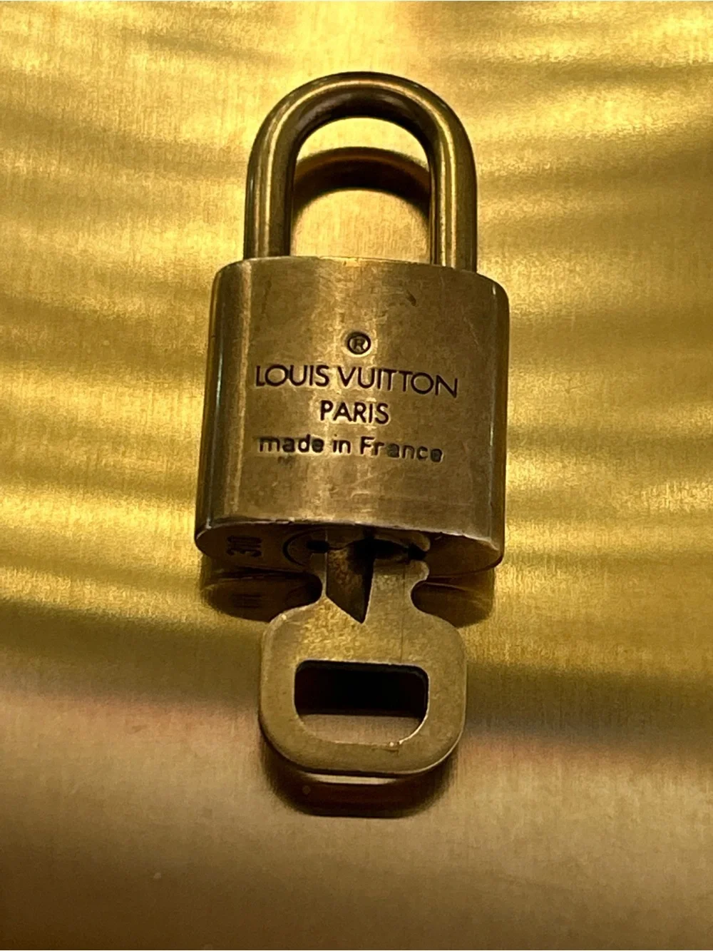 Louis Vuitton Brass Padlock with Key - Gold No. 310
